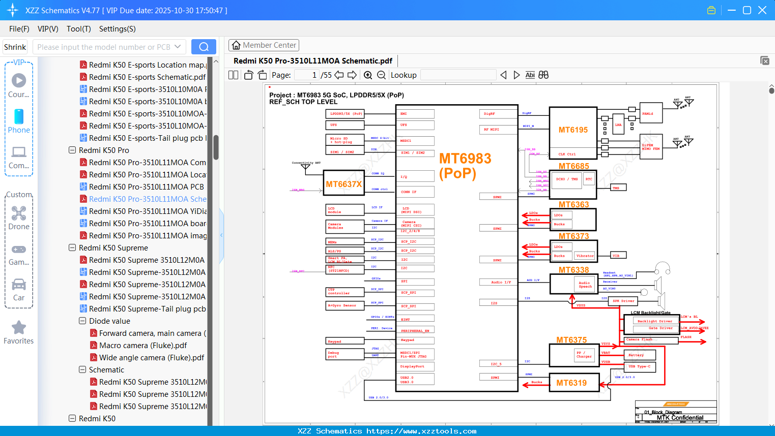 Xiaomi Redmi K50 Pro-3510L11MOA Schematic